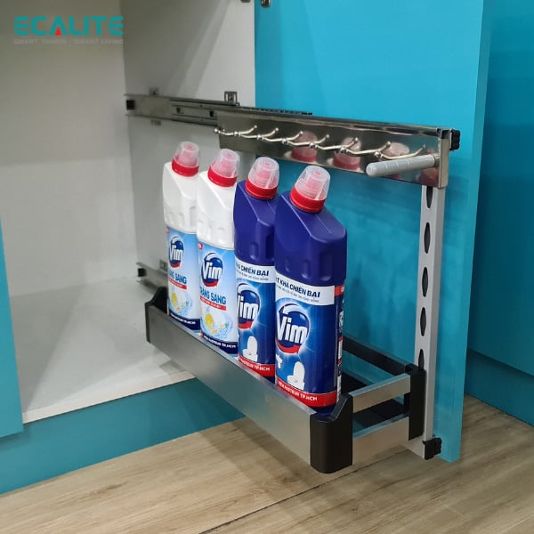 Kệ đựng chai lọ tẩy rửa Pull-out Ecalite EL-NG109 – ảnh 3