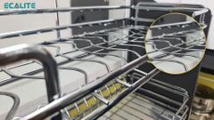 Kệ chén di động tủ trên nan Oval C-Series Lift-Basket Ecalite EL-BL8000CH ảnh 6