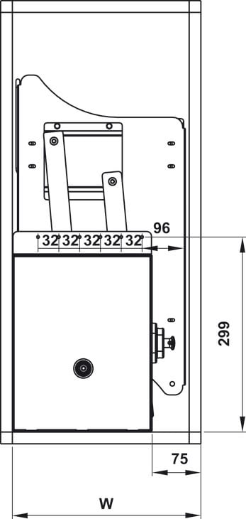 Giá bát đĩa nâng hạ Cucina Hafele 504.76.205 – ảnh 2