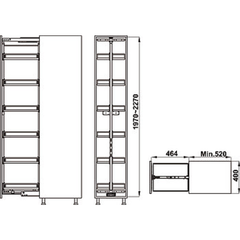 Tủ Đồ Khô Kara Pull Hafele 595.80.803 ảnh 5