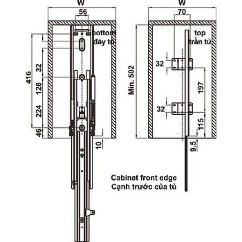 Tủ Đồ Khô Kara Pull Hafele 595.80.803 – ảnh 6