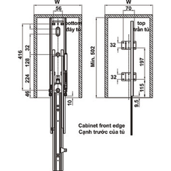 Tủ Đồ Khô Kara Pull Hafele 595.80.803 ảnh 6