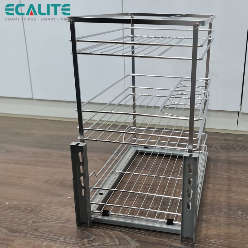 Kệ đựng gia vị, chai lọ Pull-out Ecalite EL-NP35B – ảnh 7