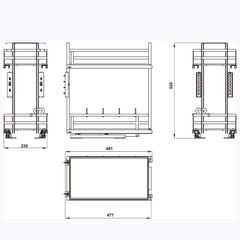 Kệ đựng gia vị Hafele 549.20.823 - Cho tủ rộng 300 mm ảnh 4