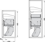 Kệ nâng hạ Imove Hafele 504.68.913 - 600mm