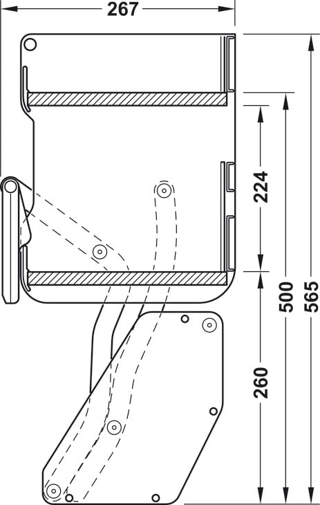 Kệ nâng hạ Imove Hafele 504.68.915 - 900mm - Phụ kiện lưu trữ cho từng vị trí trong nhà Kệ nâng hạ Imove Hafele 504.68.915 - 900mm - Phụ kiện lưu trữ cho từng vị trí trong nhà