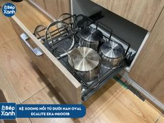 Kệ xoong nồi tủ dưới, nan Oval Grey N-Series Ecalite EKA-N6001B ảnh 7
