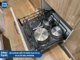  Kệ xoong nồi tủ dưới, nan Oval Grey N-Series Ecalite EKA-N6001B 