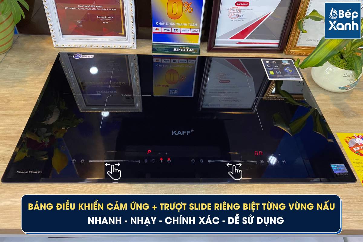 Bếp kính âm 2 từ Kaff KF FL 68II – ảnh 3