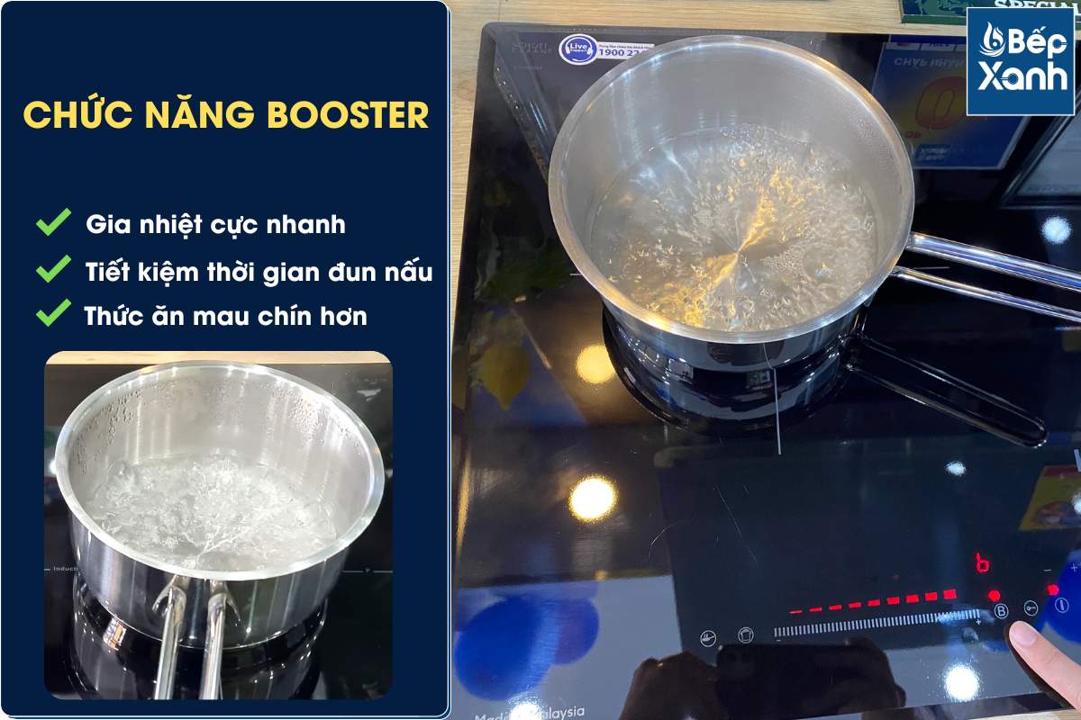 Bếp kính âm 2 từ Kaff KF FL 68II – ảnh 6