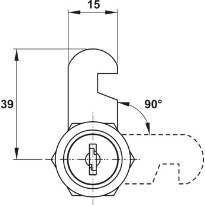 Khoá Cam 18x25mm Hafele 482.01.111 – ảnh 2