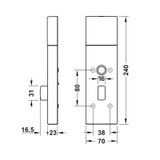 Khóa điện tử Hafele 917.63.000