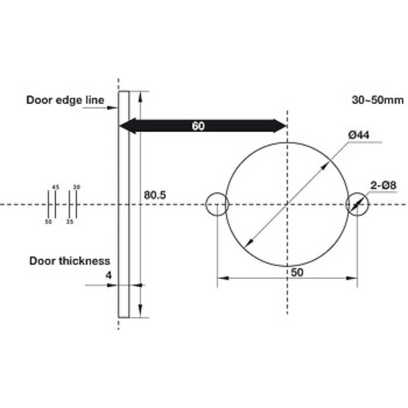 Khoá Tròn Gạt DIY Hafele 489.10.820 – ảnh 5