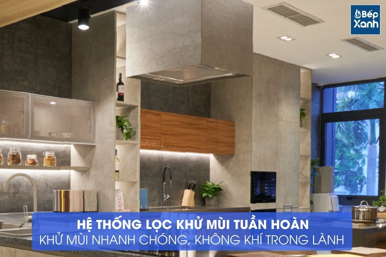 Máy hút mùi đảo Malloca CONCRETE K-400 – ảnh 7