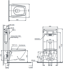 Bàn Cầu Treo Tường ToTo CW682/TC375CVK ảnh 2