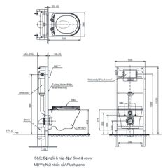 Bàn Cầu Treo Tường ToTo CW162/TC384CVK ảnh 2