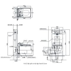 Bàn Cầu Treo Tường ToTo CW512YR/7EE0007/TC501CVK ảnh 2
