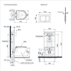 Bàn Cầu Treo Tường ToTo CW762#XW/TC384CVK#W ảnh 2