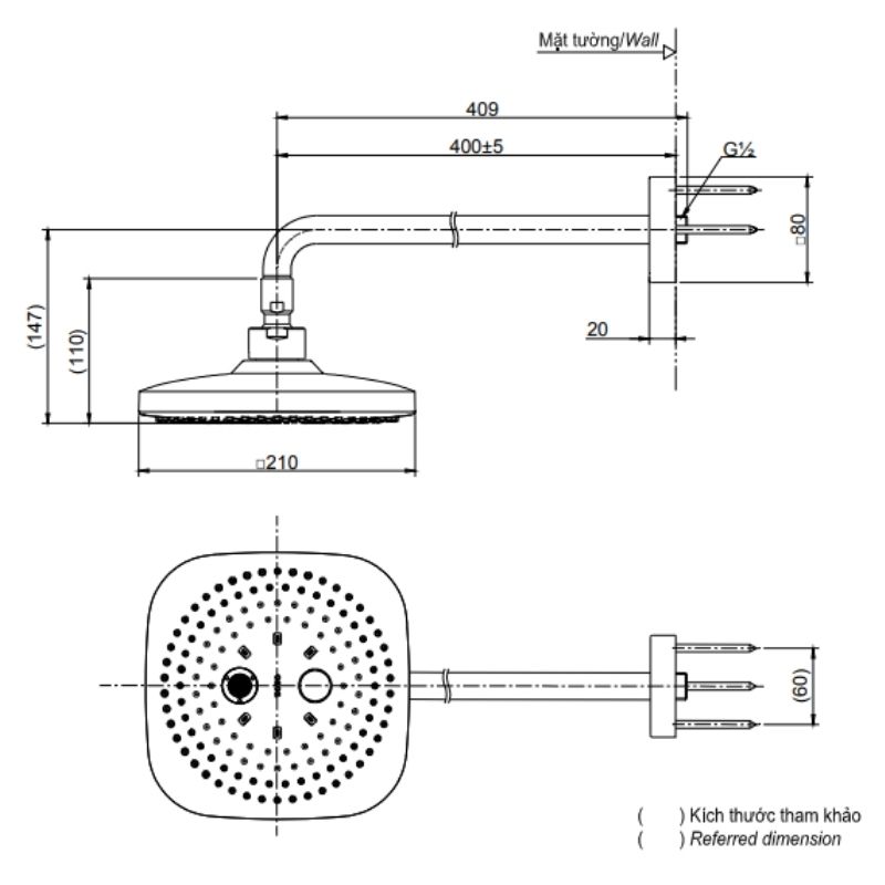 Bát Sen Gắn Tường ToTo TBW02004A – ảnh 2