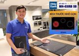 Bếp điện từ 3 vùng nấu Malloca MH 03IRB SB / Bếp 2 từ 1 điện, kính Eurokera chấm bi