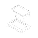 Bếp hồng ngoại 1 vùng nấu Malloca MDR 301 / Kính Vitroceramic, kiểu Domino