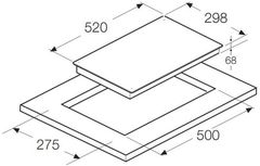 Bếp điện Domino 2 vùng nấu HC-R302A 536.01.620 ảnh 2