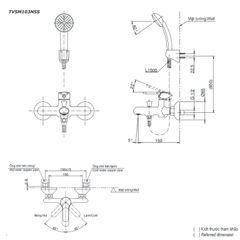 Bộ Sen Tắm ToTo TVSM103NSS ảnh 2
