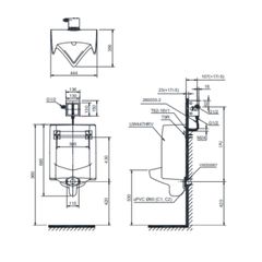 Bồn Tiểu Nam Treo Tường ToTo UT447HR ảnh 2