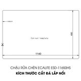 Chậu rửa chén Vision Manual Sink Ecalite ESD-11650HS