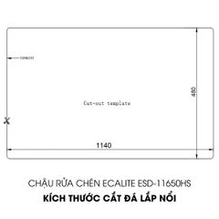 Chậu rửa chén Vision Manual Sink Ecalite ESD-11650HS ảnh 8
