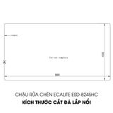 Chậu rửa chén Vision Manual Sink Ecalite ESD-8245HC