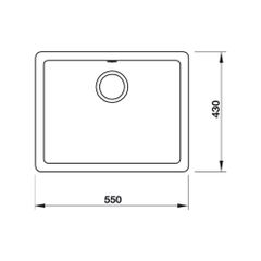 Chậu đá Hafele HS19-GEN1S60 / Màu xám, Mã số: 570.35.530 ảnh 2