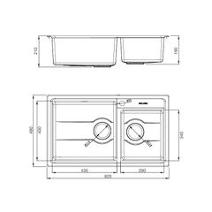 Chậu rửa chén Inox Malloca MS 5082W ảnh 4