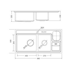 Chậu rửa chén inox 304 Malloca MS 8804 N ảnh 3