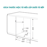 Máy Rửa Chén Mini 8 Bộ Ecalite EDW-SMS6080WH / Màu Trắng Tinh Tế