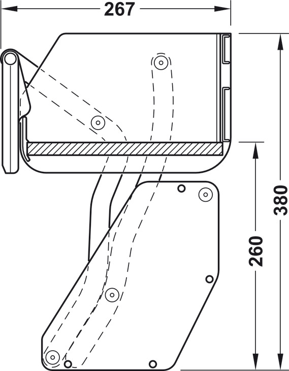 Kệ nâng hạ Imove Hafele 504.68.913 - 600mm – ảnh 7
