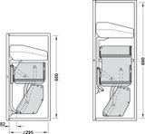 Kệ nâng hạ Imove Hafele 504.68.915 - 900mm