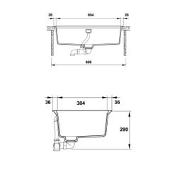 Chậu đá Hafele HS20-GED1S80 / Màu đen, Mã số: 570.30.300 ảnh 4