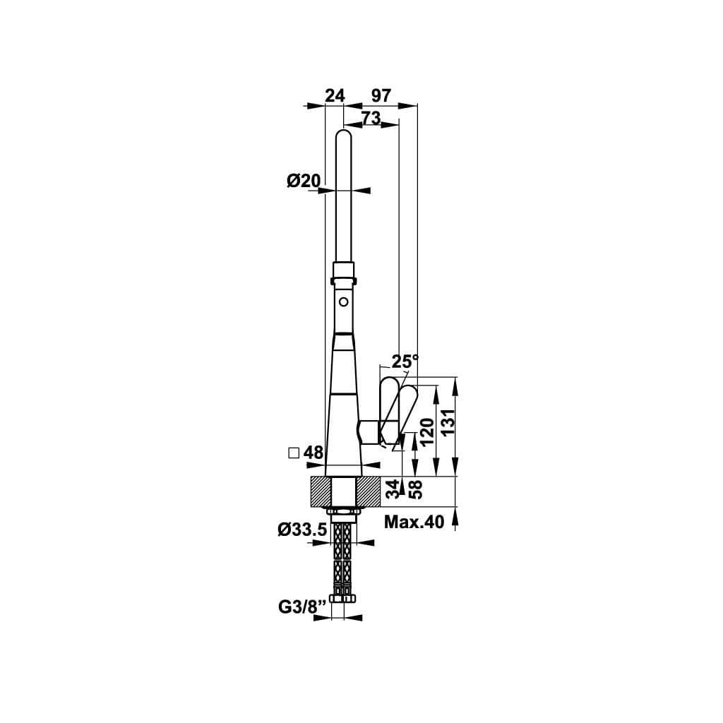 Vòi rửa chén Hafele HT20-CH1F187 / Đồng thau mạ Chrom, Mã số 570.82.230 - Vòi bếp Häfele trong sinh hoạt hằng ngày Vòi rửa chén Hafele HT20-CH1F187 / Đồng thau mạ Chrom, Mã số 570.82.230 - Vòi bếp Häfele trong sinh hoạt hằng ngày
