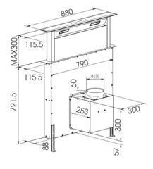Máy hút mùi âm bàn Faster FS 90HFB ảnh 2