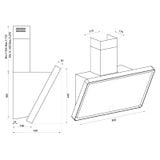Máy hút mùi áp tường Malloca TIME K-153MB / Ngang 80cm
