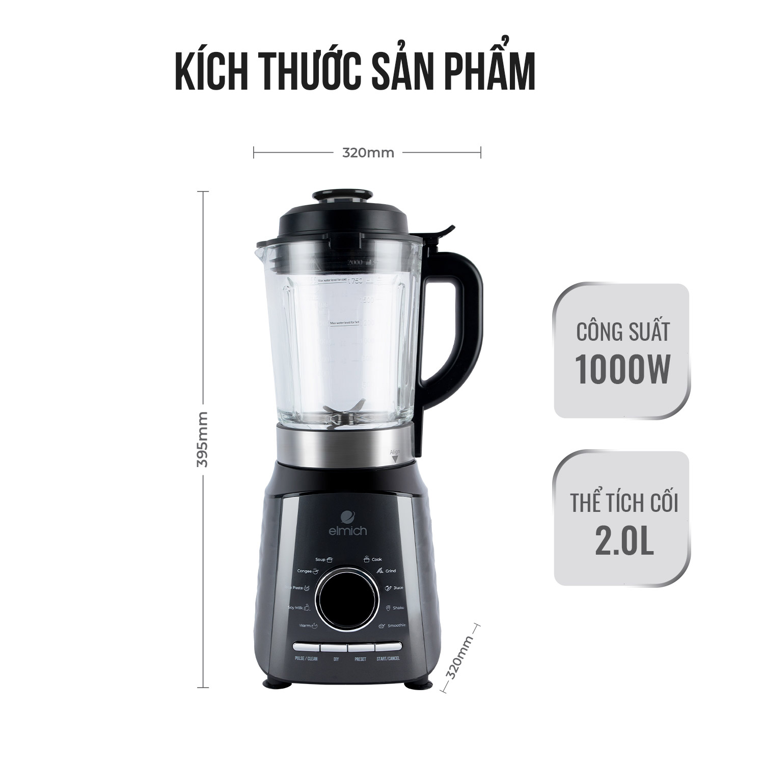 MÁY LÀM SỮA HẠT ELMICH CBE-3902 – ảnh 4