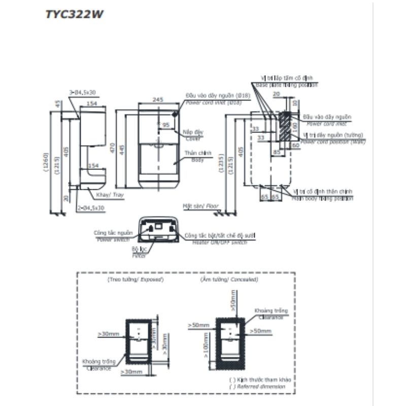 Máy Sấy Tay ToTo TYC322W – ảnh 2