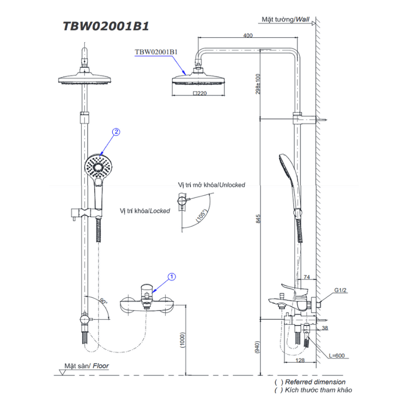 Sen Cây ToTo TBW02001B1 – ảnh 2