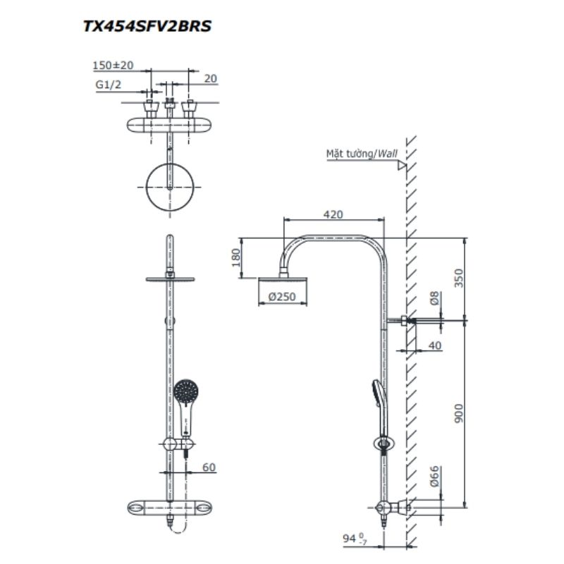 Sen Cây Nhiệt Độ ToTo TX454SFV2BRS – ảnh 2