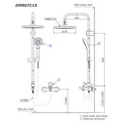 Sen Cây ToTo DM907C1S/TVSM110RUR/DGH108ZR ảnh 2