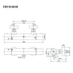 Sen Tắm Nóng Lạnh TOTO TBV01401B ảnh 2