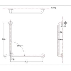 Thanh Tay Vịn ToTo T113BL9/T110D3R(x3) ảnh 2