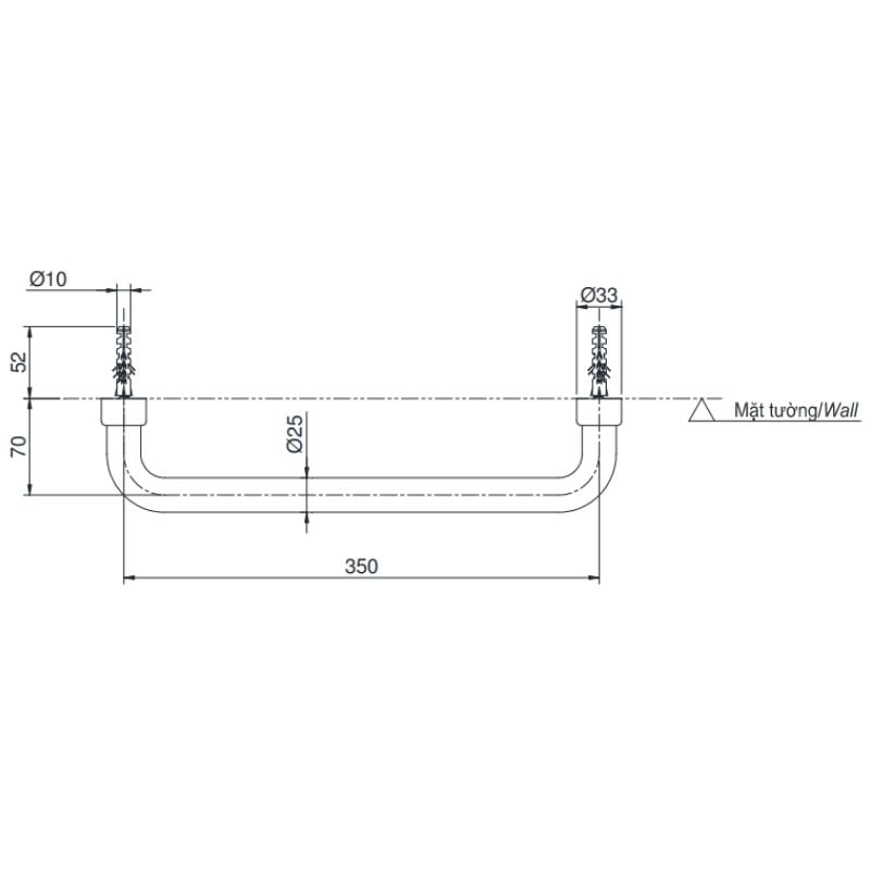 Thanh Tay Vịn ToTo TX3A1 – ảnh 2