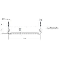 Thanh Tay Vịn ToTo TX3A1 ảnh 2